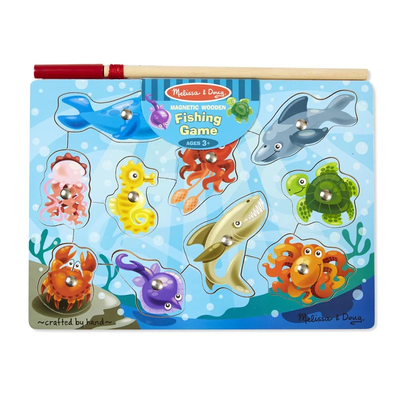 Melissa & Doug Fa készségfejlesztő játék, Mágneses horgászat