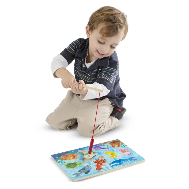 Melissa & Doug Fa készségfejlesztő játék, Mágneses horgászat