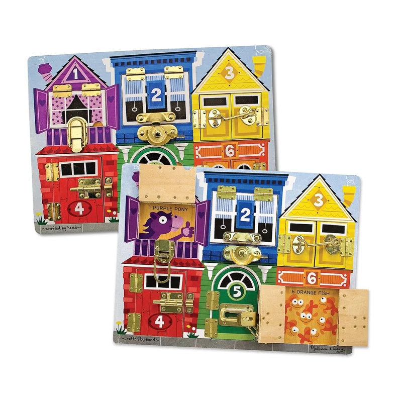 Melissa & Doug Készségfejlesztő játék, Zárak és reteszek