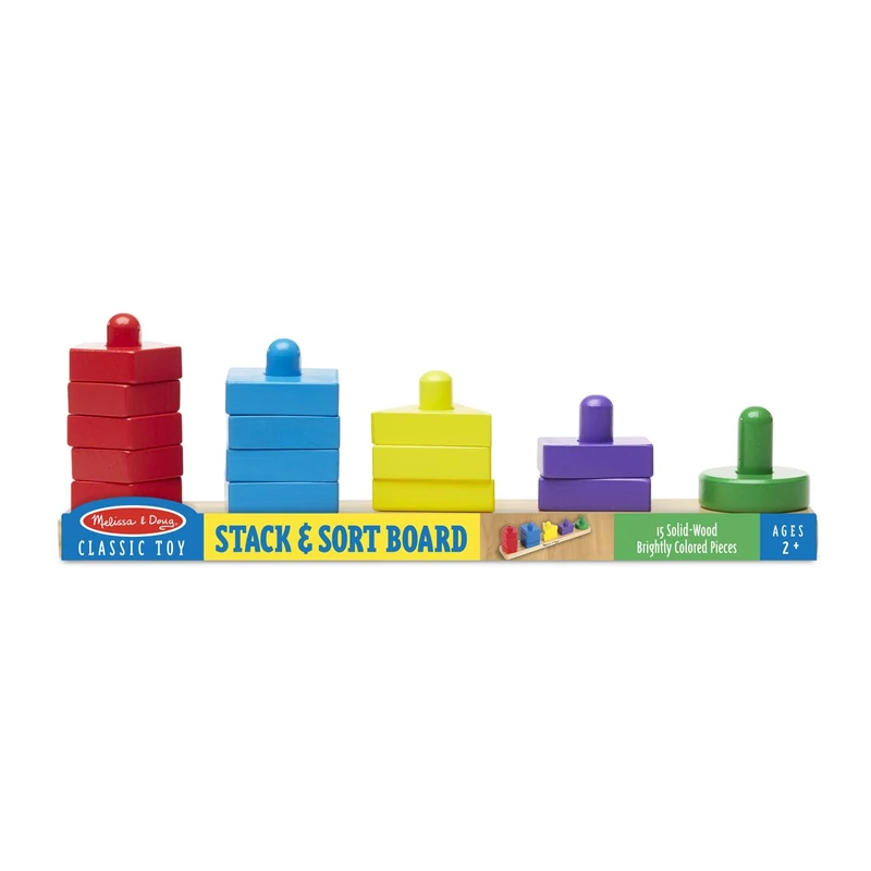 Melissa & Doug Fa készségfejlesztő játék, Formarendező Toronyépítő