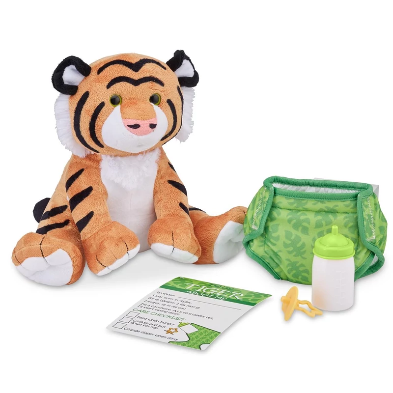 Melissa & Doug, szerepjáték, plüss bébi tigris