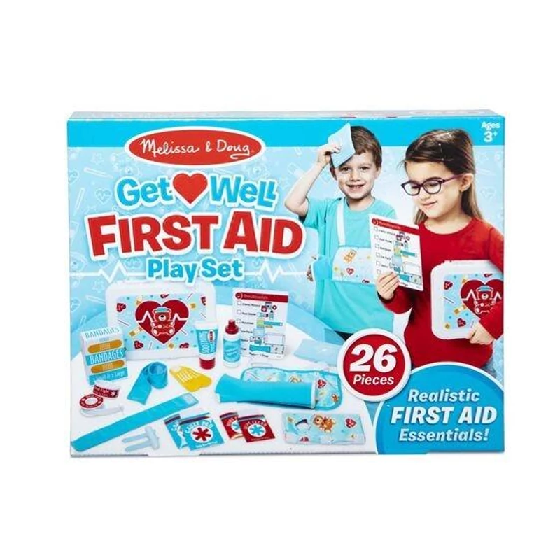 Melissa & Doug Szerepjáték, Gyógyulj meg Elsősegély játékszett szett