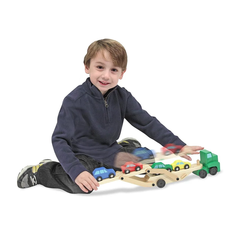 Melissa & Doug Fa jármű, Autószállító