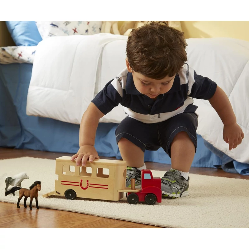 Melissa & Doug Fa jármű, Lószállító