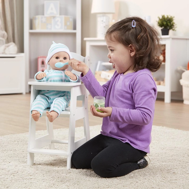 Melissa & Doug, babák és babaházak, játék etetőszék