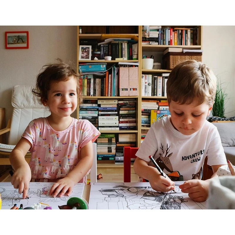 Melissa & Doug Kreatív játék, Jumbo színező, kék