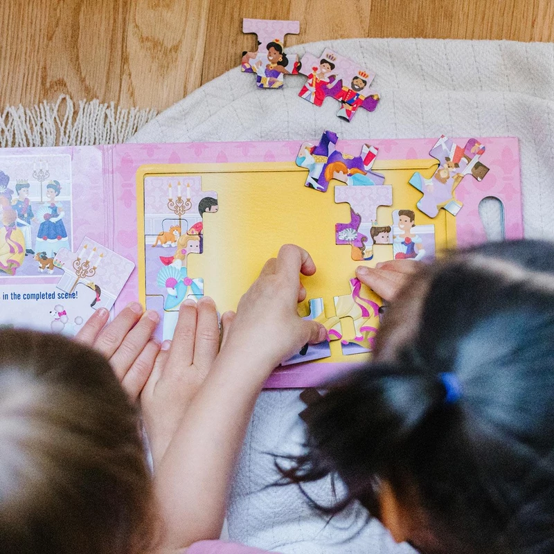 Melissa & Doug, mágneses puzzle, hercegnők