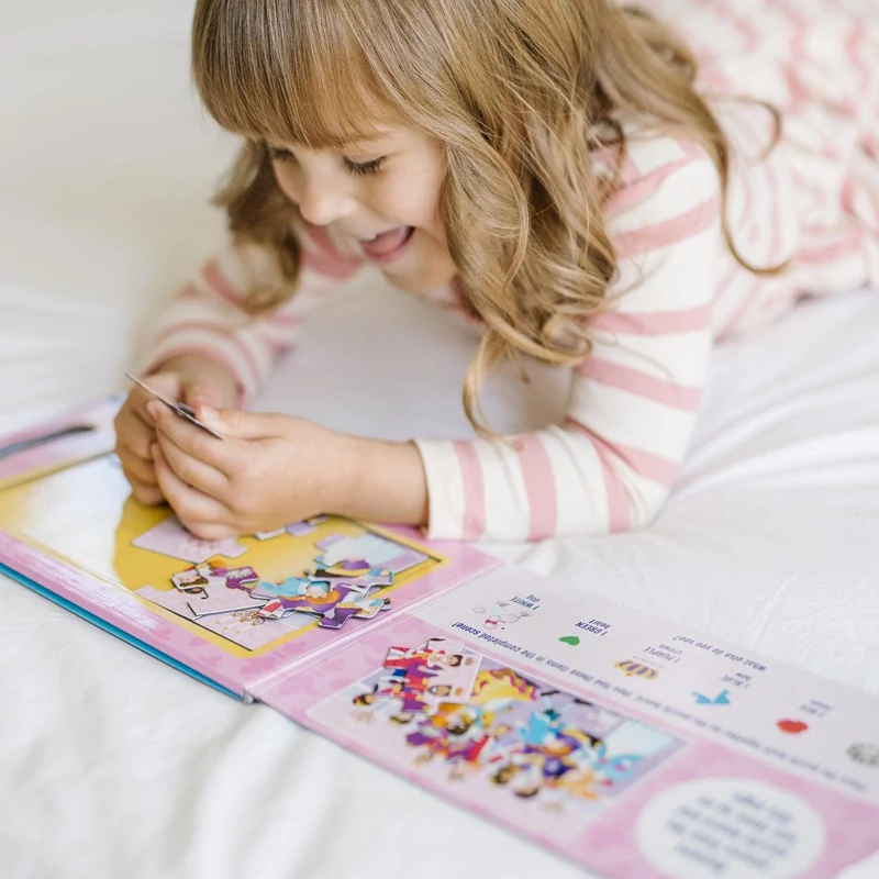 Melissa & Doug, mágneses puzzle, hercegnők