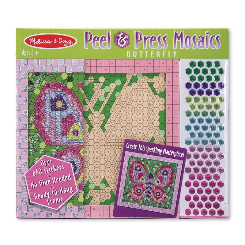 Melissa & Doug Kreatív játék, Számos matrica képkészítő, pillangó