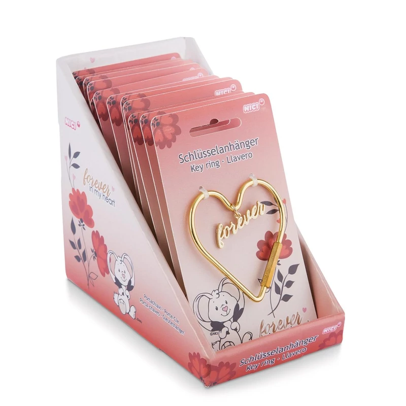 NICI Love Forever szív alakú kulcstartó