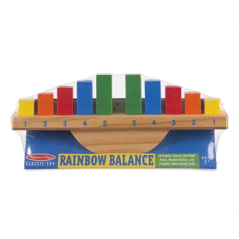 Melissa & Doug Fa készségfejlesztő játék, Szivárvány egyensúlyozás