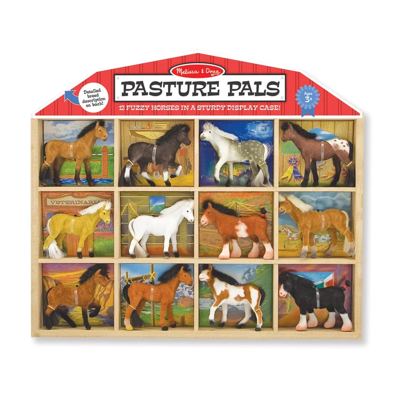 Melissa & Doug Ló figurák, 12 db