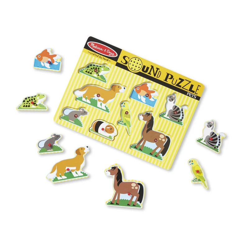 Melissa & Doug Hangos puzzle, Háziállatok
