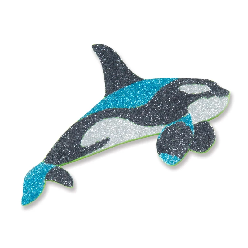 Melissa & Doug Kreatív játék, Glitter pufi matrica készítő, óceán