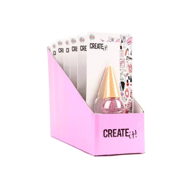 Canenco Create It! Körömlakk 1 db-os konfetti színekkel, fagyi alakú (6 féle)