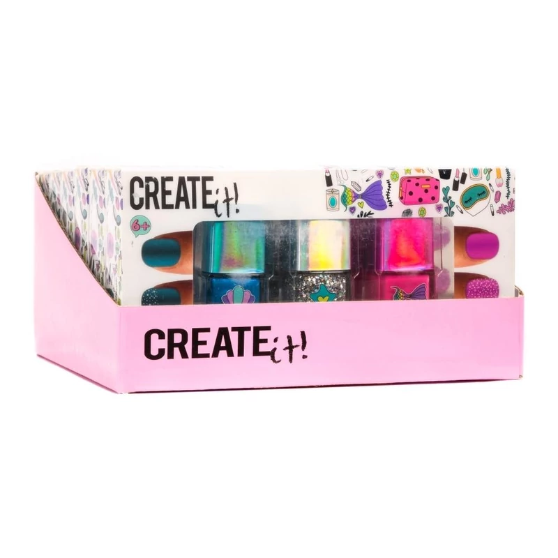 Canenco Create It! Körömlakk 3 db-os szett sellő színekkel