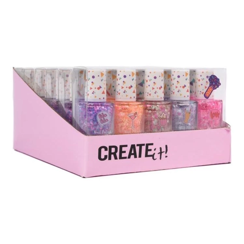 Canenco Create It! Konfetti körömlakk szett 5 db-os (többféle)