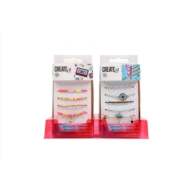Canenco Create It! Karkötők színes gyöngyökkel - Multi beads & galaxy (2 féle)