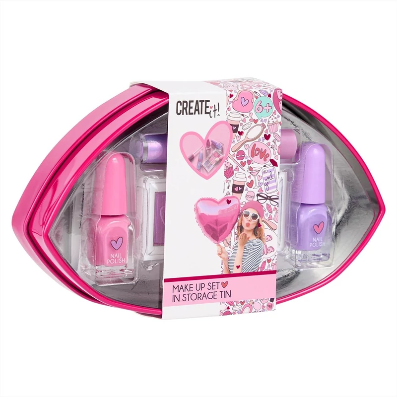 Canenco Create It!  Make-up szett szív alakú fémdobozban