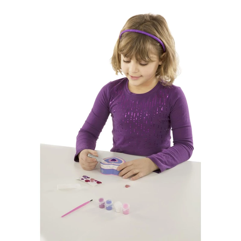 Melissa & Doug Kreatív játék, Fa doboz díszítés, szív
