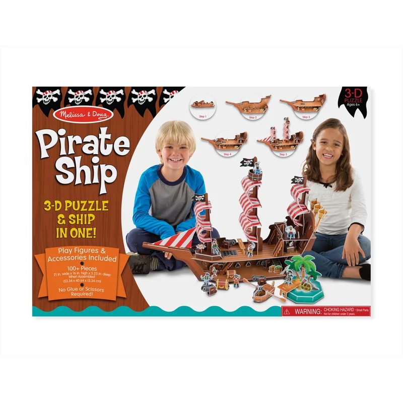 Melissa & Doug 3D puzzle, Kalózhajó