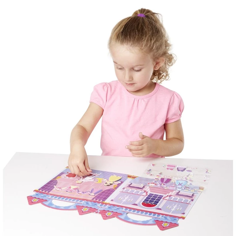 Melissa & Doug Kreatív játék, Pufi matrica készlet, hercegnő