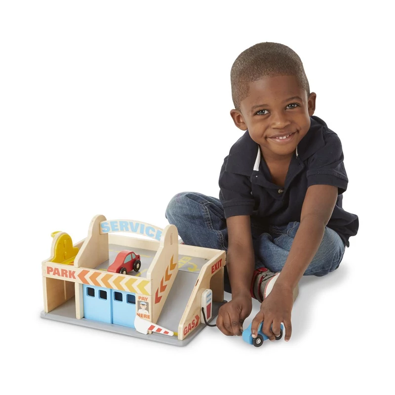 Melissa & Doug Fajáték, Autómosó és garázs
