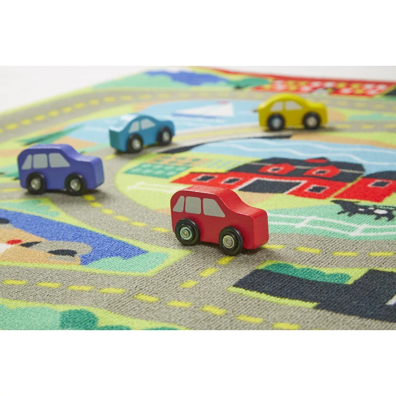 Melissa & Doug Játszószőnyeg 100x90 cm, város