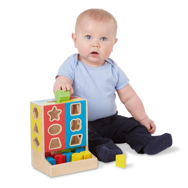 Melissa & Doug Színes fa formarendező készségfejlesztő játék