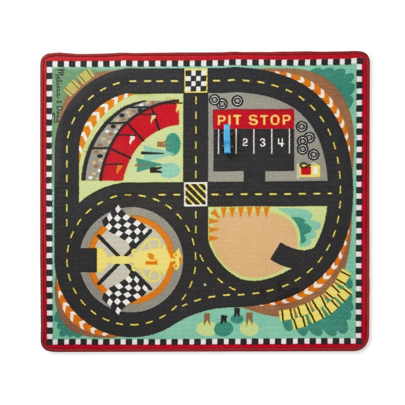 Melissa & Doug Játszószőnyeg 100x90 cm, versenypálya