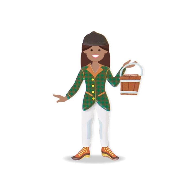 Melissa & Doug Kreatív játék, Pufi matrica készlet, lovas klub