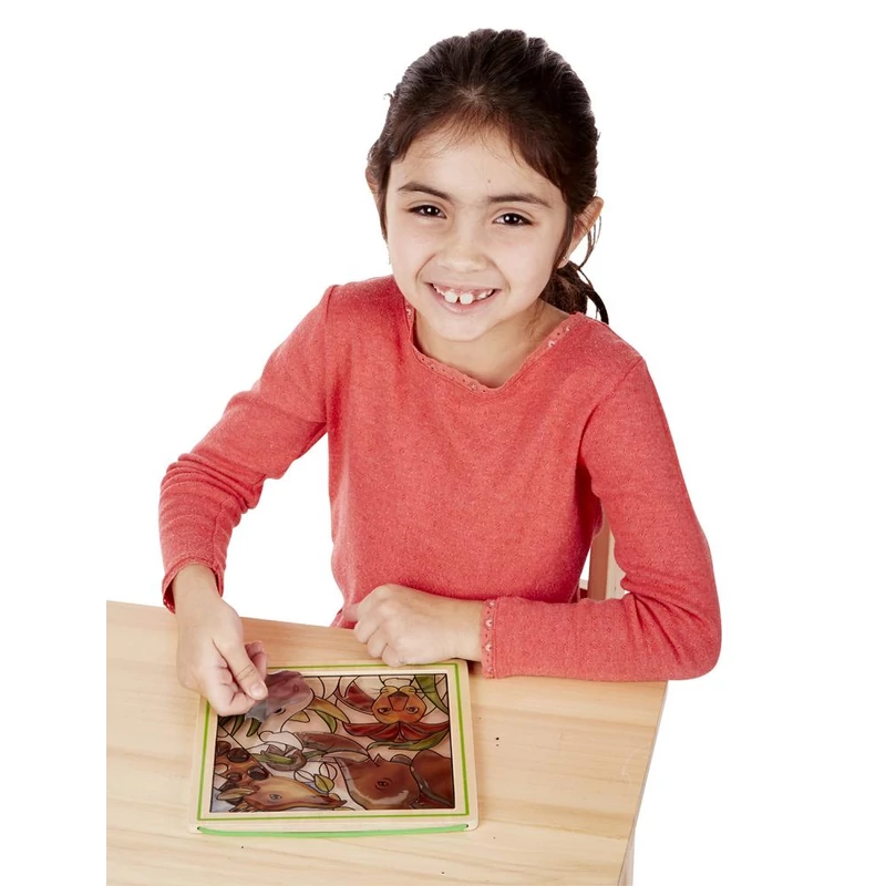 Melissa & Doug Kreatív játék, Ólomüveg képkészítő készlet, szafari