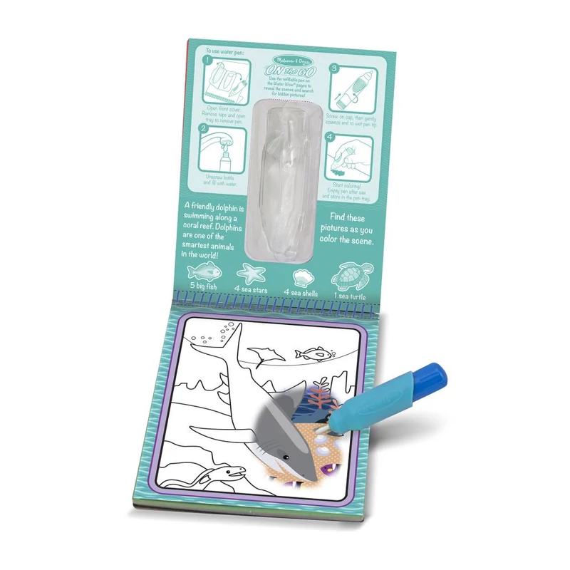 Melissa & Doug Kreatív játék, Rajzolás vízzel, tenger