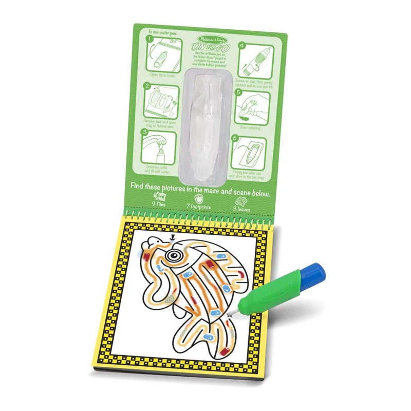 Melissa & Doug Kreatív játék, Rajzolás vízzel, útvesztő