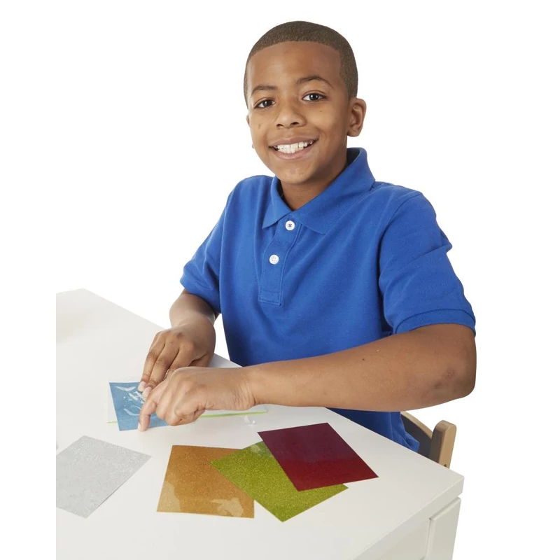Melissa & Doug Kreatív játék, Glitter pufi matrica készítő, kaland
