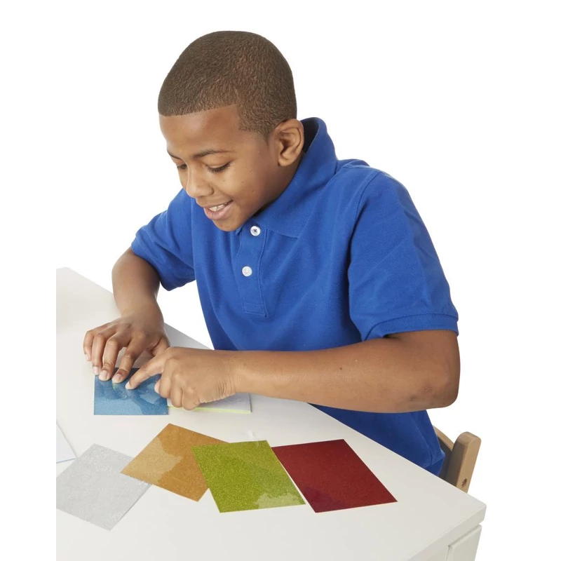 Melissa & Doug Kreatív játék, Glitter pufi matrica készítő, kaland