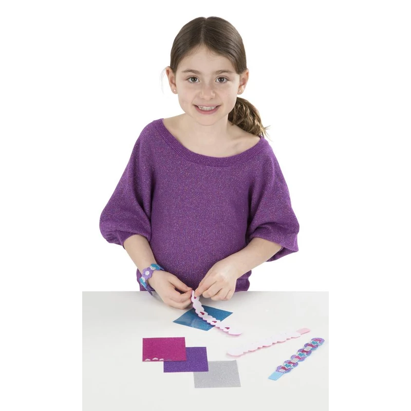 Melissa & Doug Kreatív játék, Glitter habszivacs karkötő készítő