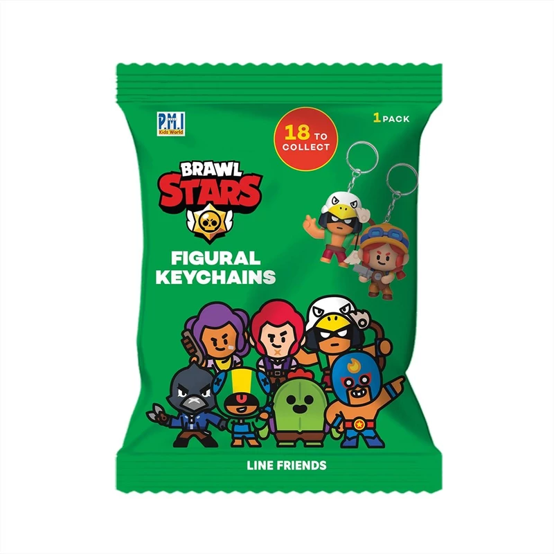 Brawl Stars meglepetés kulcstartó figura