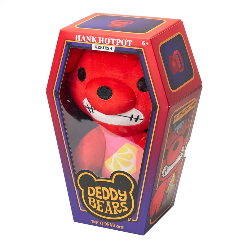 Deddy Bear Hank plüss koporsóban, 4. sorozat, 30 cm-es - Hank Hotpot