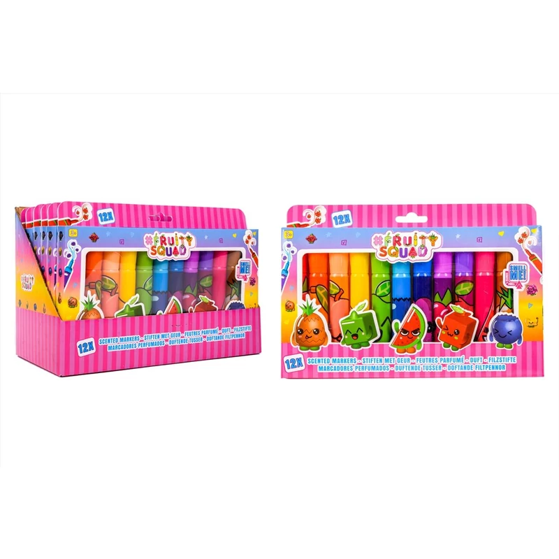 Canenco FruitySquad Illatos hegyes végű filctollak, 12 db