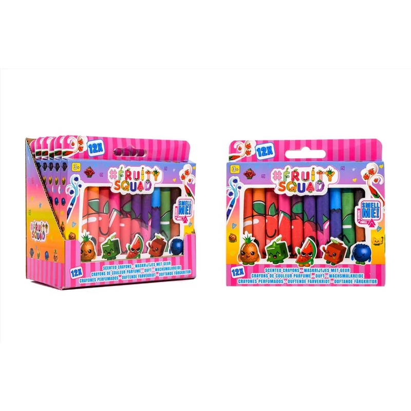 Canenco FruitySquad Illatos zsírkréták, 12 db