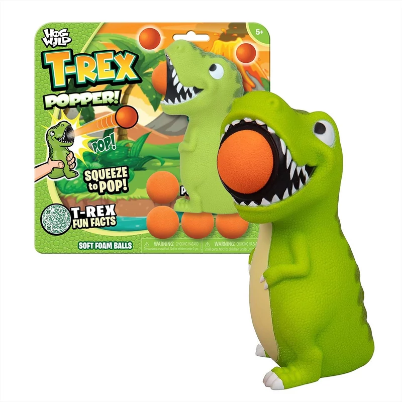 Zing Popper - T-Rex kilövő labdákkal