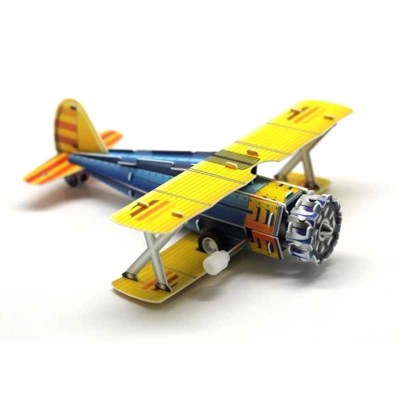 Felhúzható 3D puzzle - kétfedelű vadászgép