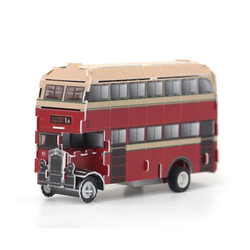 Felhúzható 3D puzzle - emeletes busz