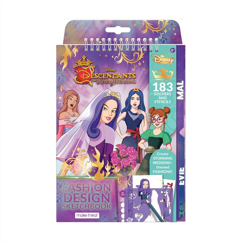 Make It Real Disney Decendants - a királyi eskövő divattervező füzet