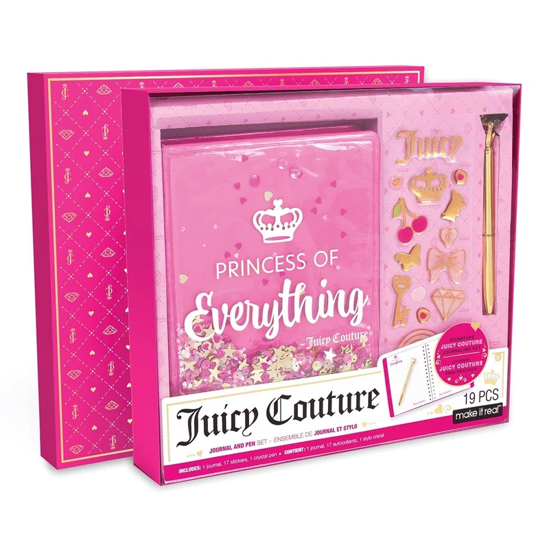 Make It Real Juicy Couture napló szett tollal