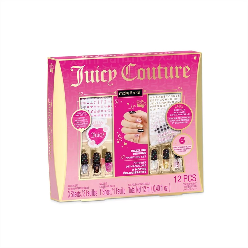 Make It Real Juicy Couture szikrázó körmök manikűr szett