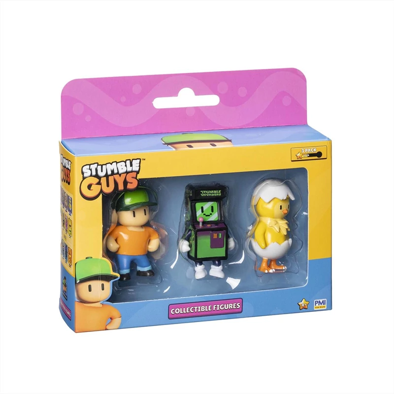 Stumble Guys mini figurák, 3 db, 2. sorozat  többféle