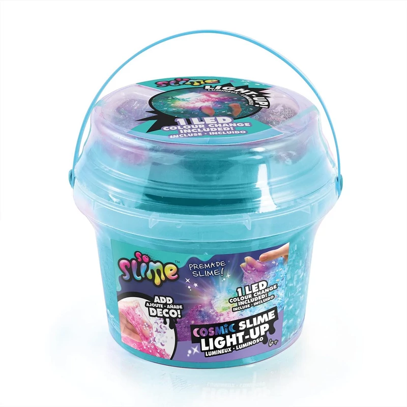 So Slime LED-del világító kozmikuis slime vödörben, többféle