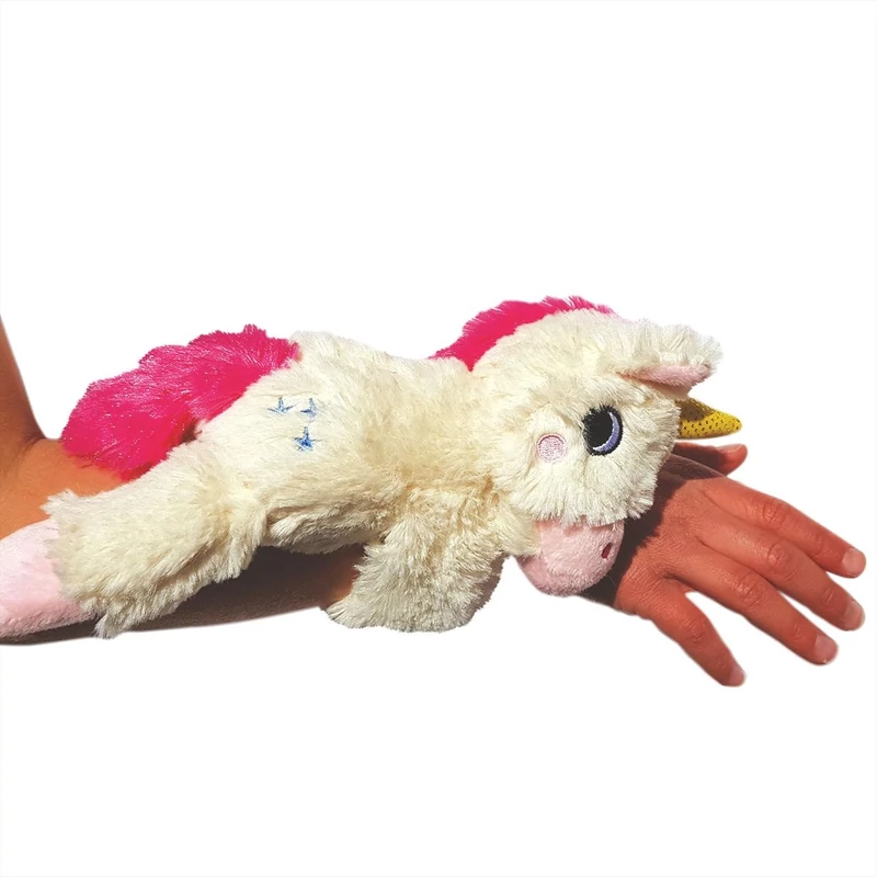 Snap & Snuggle Pattanj pajtás plüss barát képeskönyvvel - az én csillámló egyszarvúm